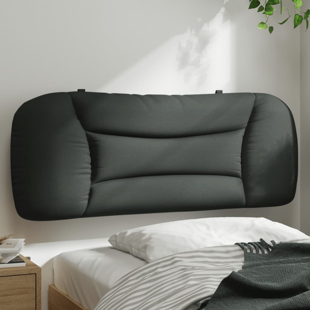 Headboard Cushion Dark Grey 107 cm King Single Fabric