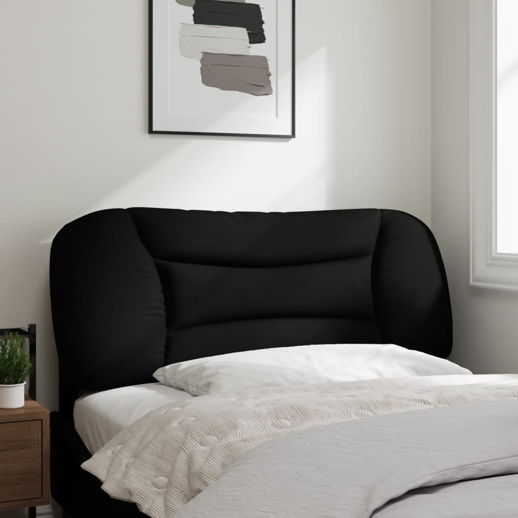 Headboard Cushion "Hvar" Black 107 cm King Single Fabric