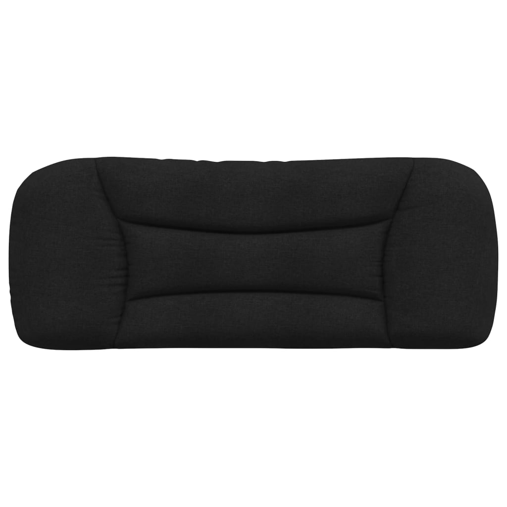 Headboard Cushion Black 107 cm King Single Fabric