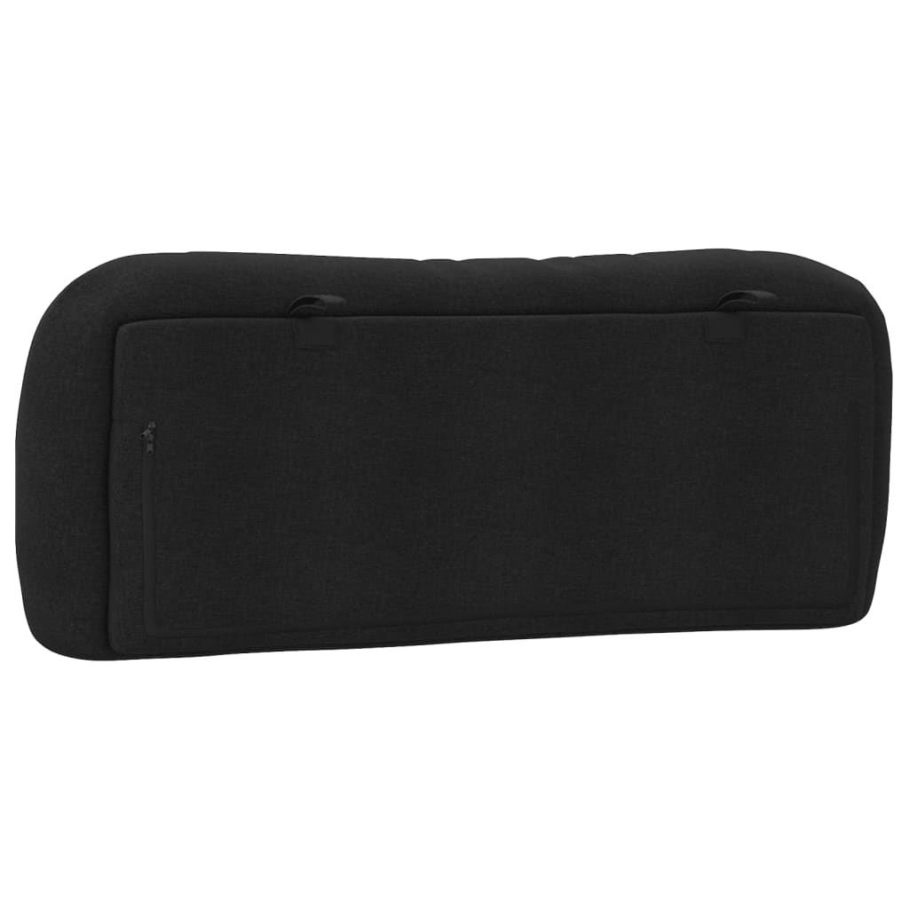 Headboard Cushion "Hvar" Black 107 cm King Single Fabric