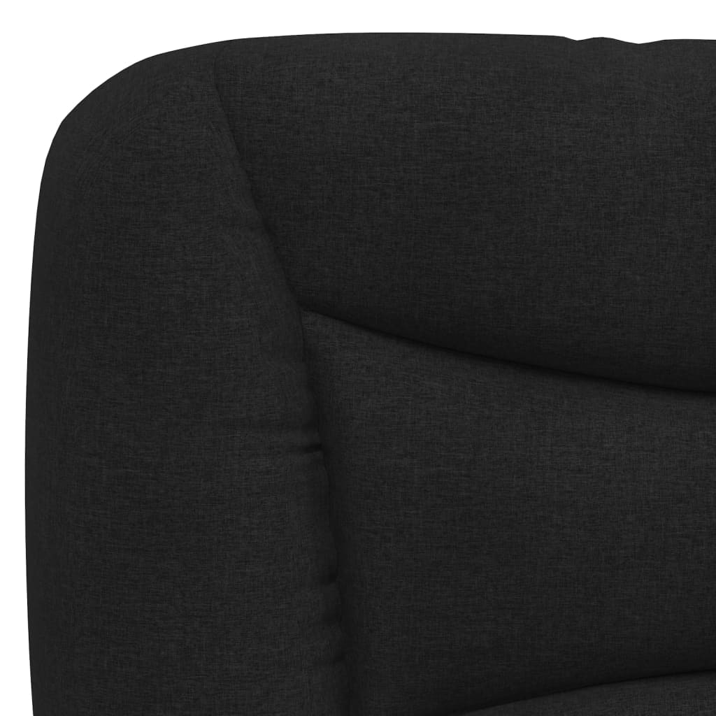 Headboard Cushion Black 107 cm King Single Fabric