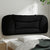 Headboard Cushion Black 107 cm King Single Fabric