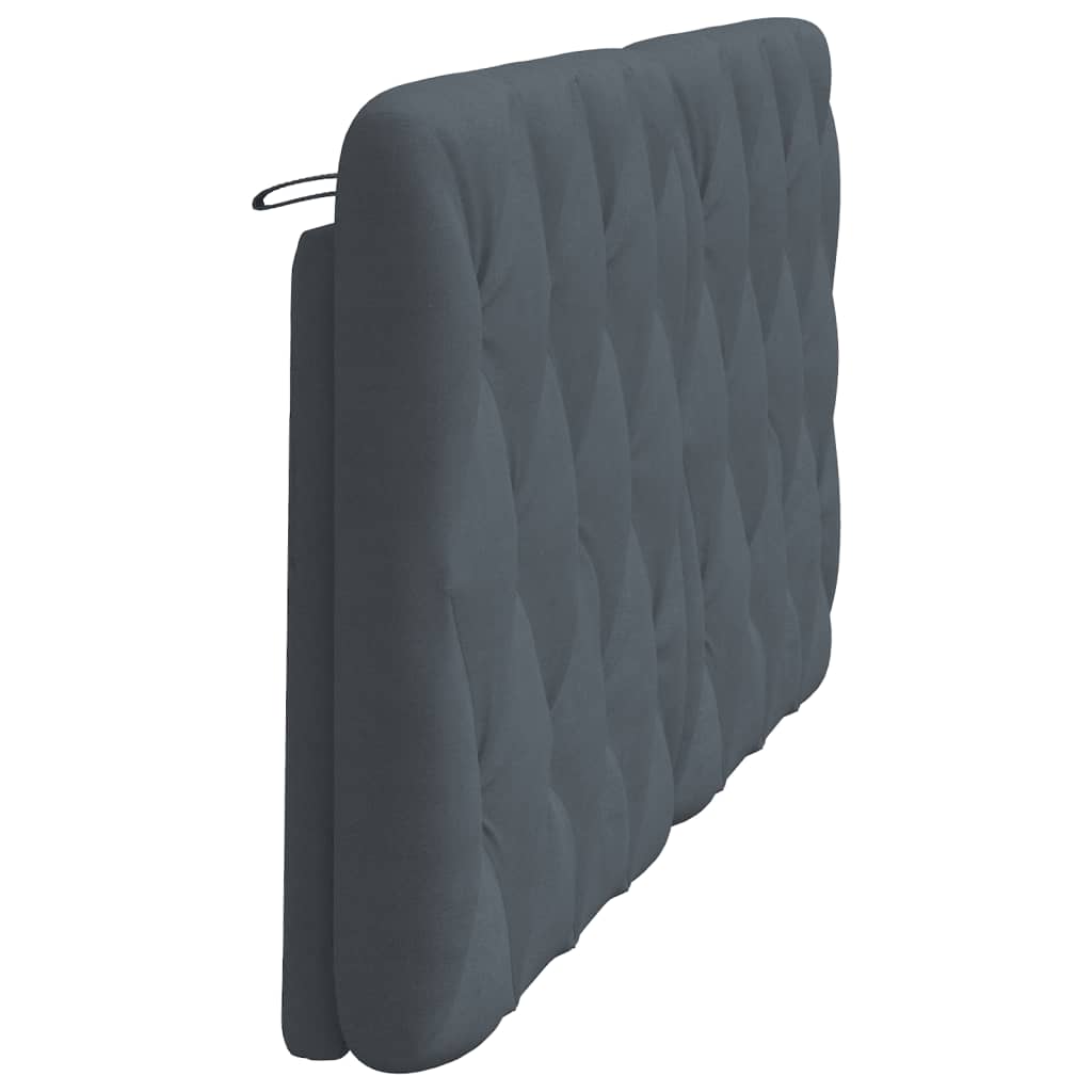 Headboard Cushion Dark Grey 152 cm Queen Velvet