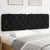 Headboard Cushion Black 152 cm Queen Velvet