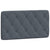 Headboard Cushion Dark Grey 107 cm King Single Velvet