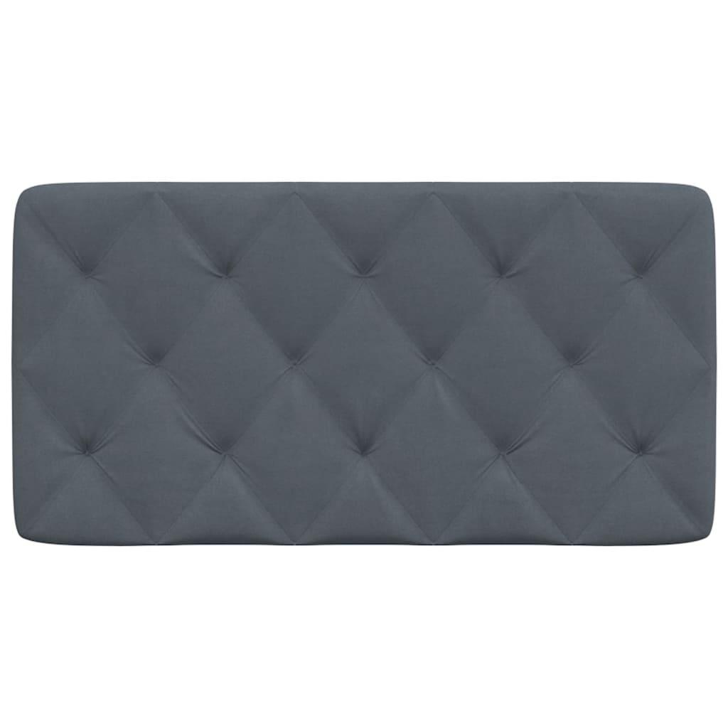 Headboard Cushion Dark Grey 107 cm King Single Velvet