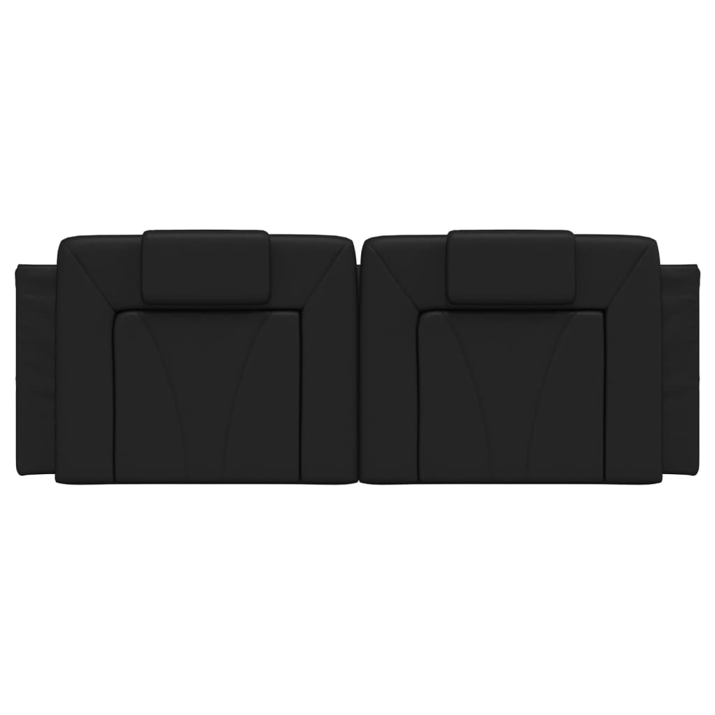 Headboard Cushion Black 152 cm Queen Faux Leather