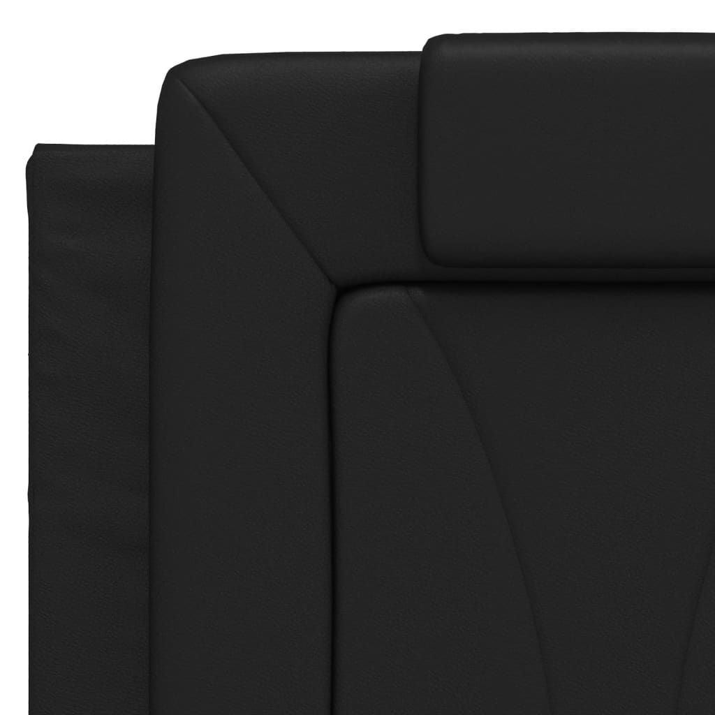 Headboard Cushion Black 152 cm Queen Faux Leather