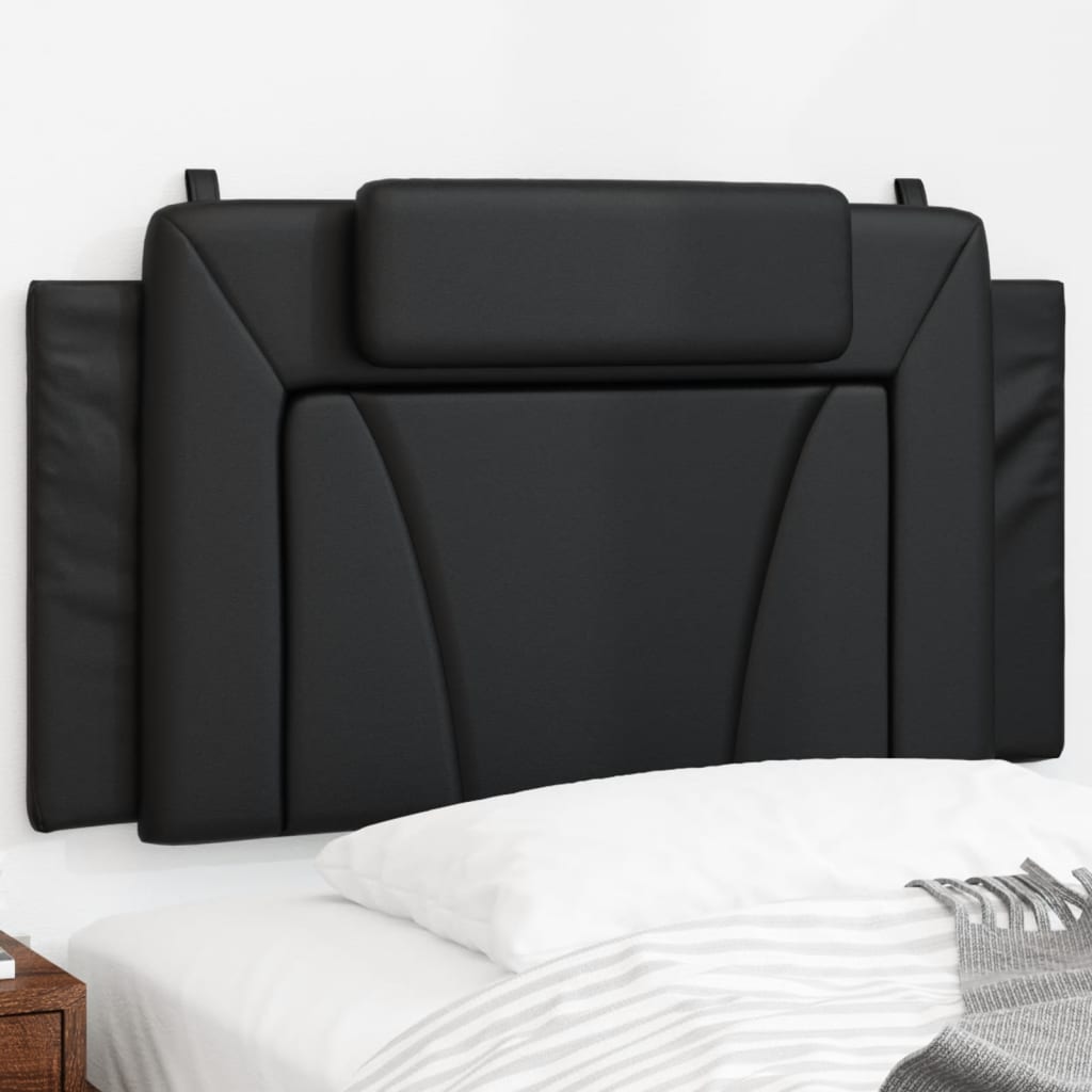 Headboard Cushion Black 107 cm King Single Faux Leather