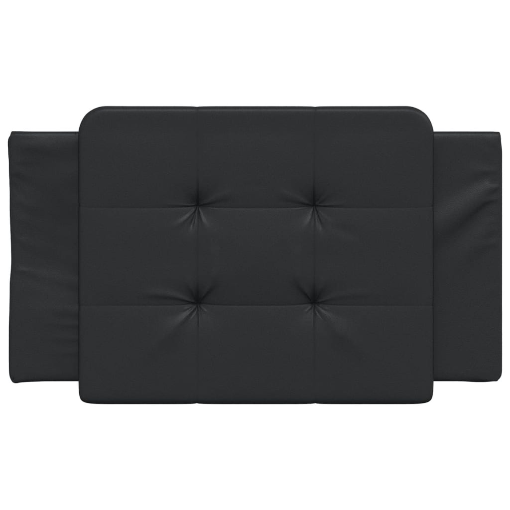 Headboard Cushion Black 90 cm Faux Leather