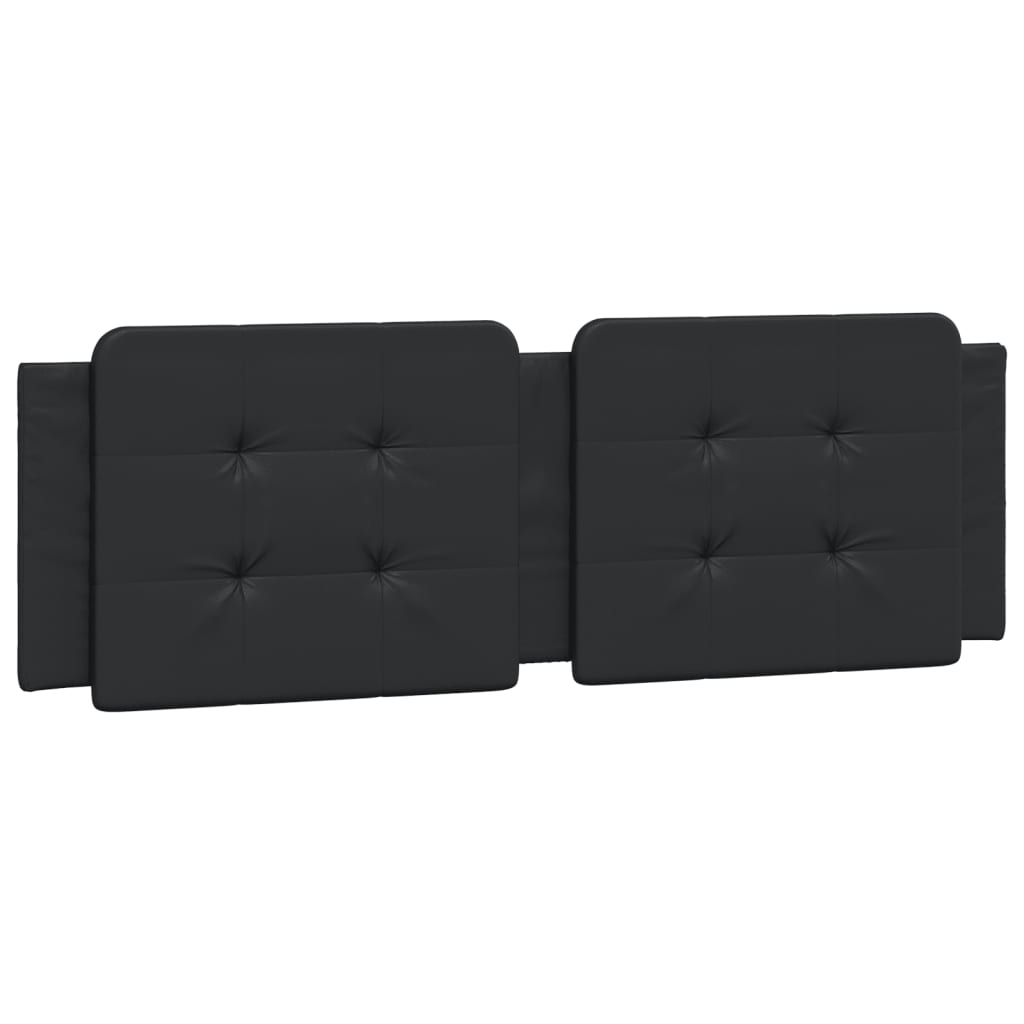 Headboard Cushion Black 152 cm Queen Faux Leather