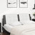 Headboard Cushion White and Black 152 cm Queen Faux Leather