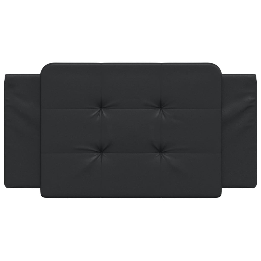 Headboard Cushion Black 107 cm King Single Faux Leather