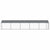 Dog Cage with Roof and Door Grey 10x2x2 m Galvanised Steel