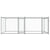 Dog Cage with Doors Grey 4x2x1.5 m Galvanised Steel