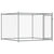 Dog Cage with Doors Grey 4x2x1.5 m Galvanised Steel
