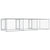 Dog Cage with Doors Grey 6x2x1.5 m Galvanised Steel