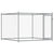 Dog Cage with Doors Grey 12x2x1.5 m Galvanised Steel