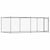 Dog Cage with Door Grey 4x2x1.5 m Galvanised Steel