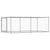 Dog Cage with Door Grey 4x2x1.5 m Galvanised Steel