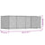 Dog Cage with Door Grey 4x2x1.5 m Galvanised Steel