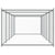 Dog Cage with Door Grey 10x2x1.5 m Galvanised Steel