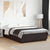 Bed Frame with LED without Mattress Black 150x200 cm