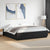 Bed Frame without Mattress Black 183x203 cm King