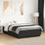 Bed Frame without Mattress Black 135x190 cm