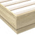 Bed Frame with LED without Mattress Sonoma Oak 150x200 cm