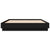 Bed Frame with LED without Mattress Black 135x190 cm