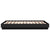Bed Frame with LED without Mattress Black 135x190 cm