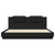 Bed Frame with LED without Mattress Black 183x203 cm King