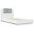 Bed Frame with LED without Mattress White 90x190 cm