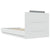 Bed Frame with LED without Mattress White 90x190 cm