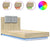 Bed Frame with LED without Mattress Sonoma Oak 90x190 cm