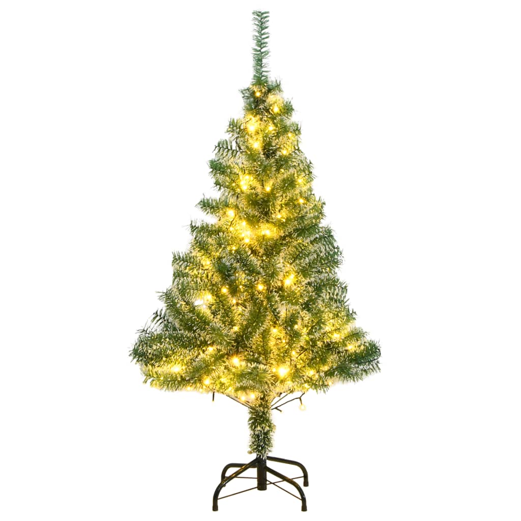 Artificial Christmas Tree 150 LEDs &amp; Flocked Snow 150 cm