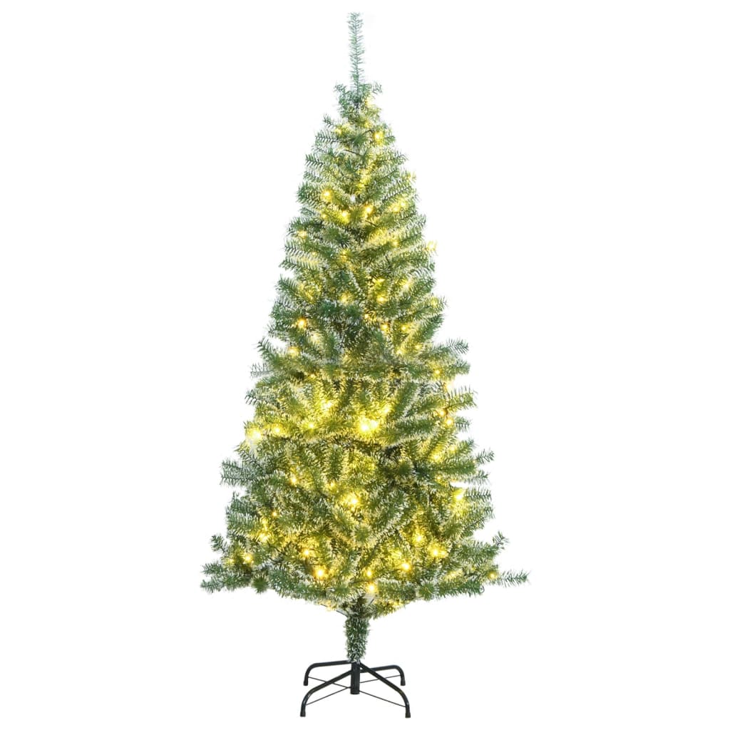 Artificial Christmas Tree 300 LEDs &amp; Flocked Snow 180 cm
