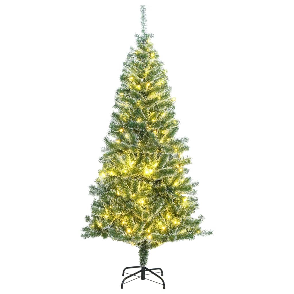 Artificial Christmas Tree 300 LEDs &amp; Flocked Snow 210 cm