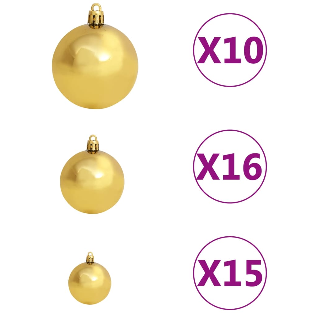 Slim Christmas Tree 300 LEDs & Ball Set 270 cm