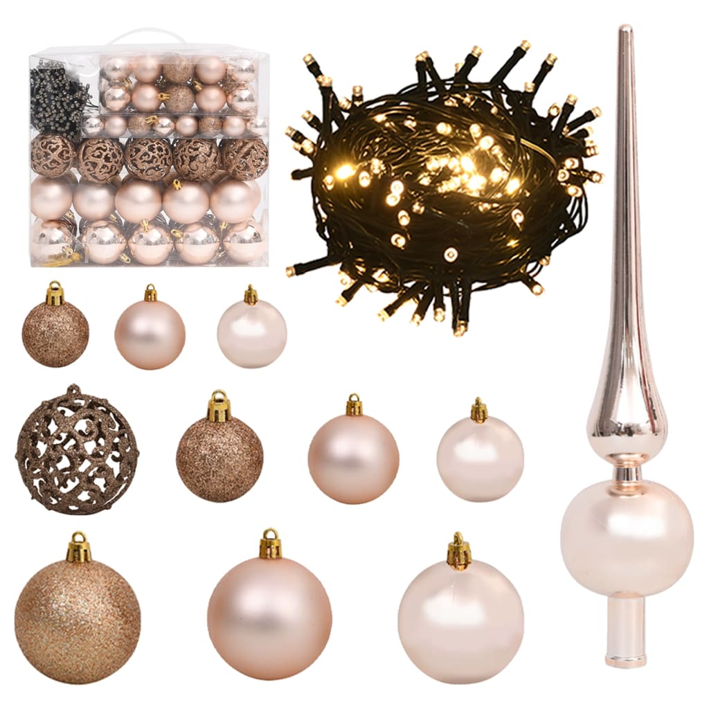 Slim Christmas Tree 300 LEDs & Ball Set 270 cm