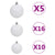 Slim Christmas Tree 300 LEDs & Ball Set 270 cm