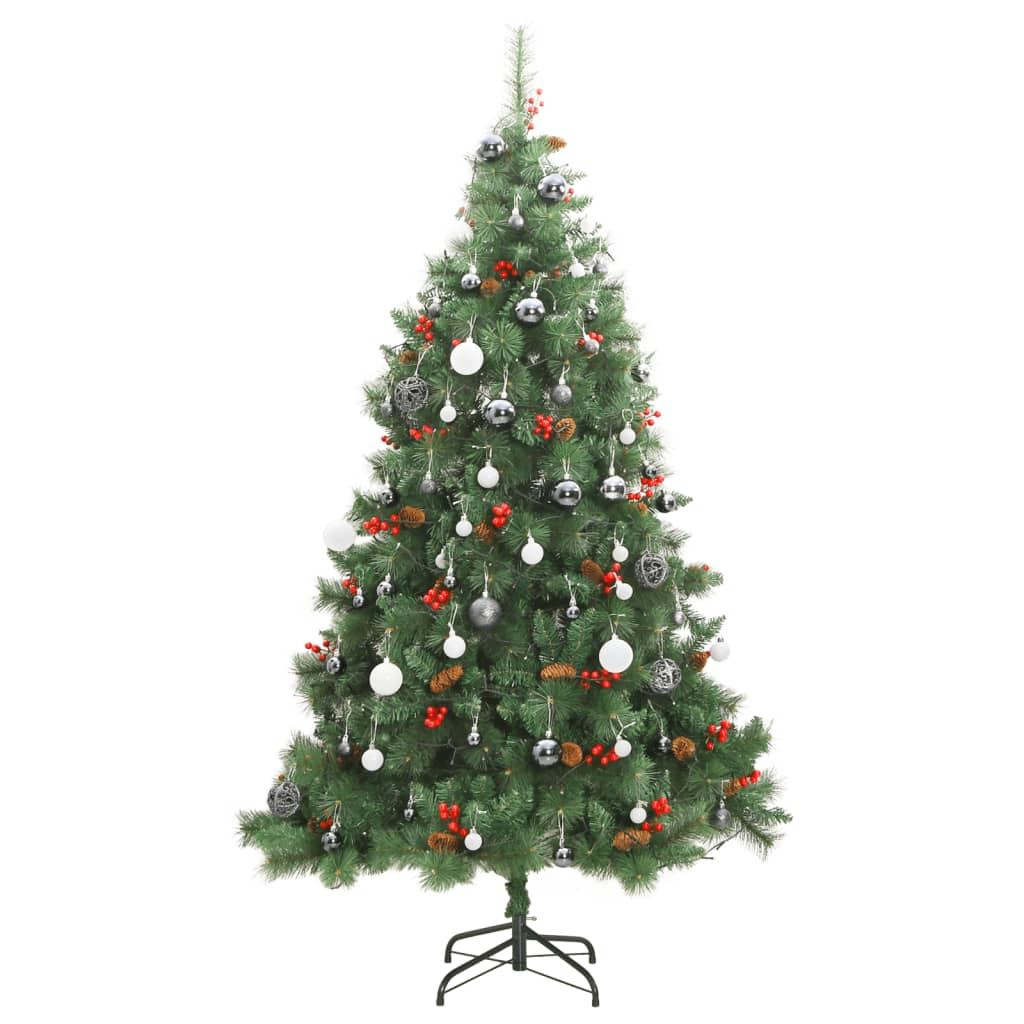 Artificial Hinged Christmas Tree with 300 LEDs & Ball Set 180 cm