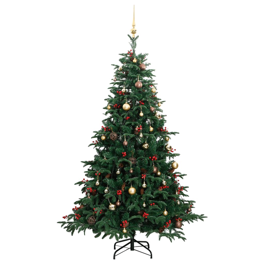 Artificial Hinged Christmas Tree with 300 LEDs & Ball Set 180 cm