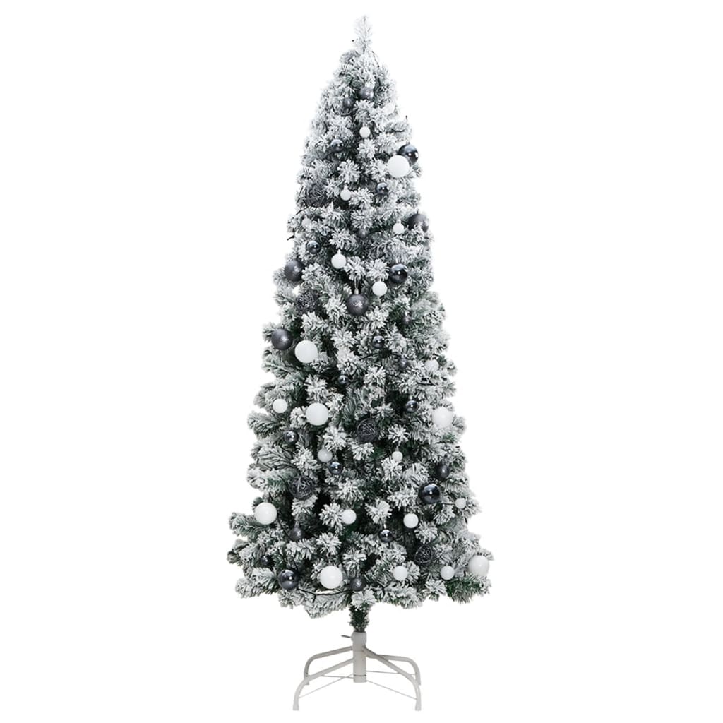 Artificial Hinged Christmas Tree with 300 LEDs & Ball Set 180 cm