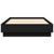 Bed Frame without Mattress Black 90x190 cm Engineered Wood