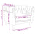 3 Piece Sofa Set Dark Grey Fabric