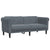 2 Piece Sofa Set Dark Grey Velvet