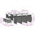 11 Piece Garden Dining Set with Cushions Mix Beige Poly Rattan
