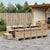 15 Piece Garden Dining Set with Cushions Beige Poly Rattan